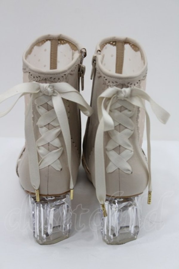 画像3: axes femme POETIQUE / ドットチュールブーツ M ピンク I-26-02-15-122-AX-SH-SA-ZI (3)