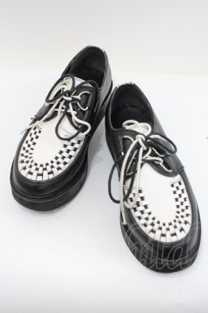 画像: YOSUKE / ラバーソール 約24CM 黒Ｘ白 I-26-02-15-123-PU-SH-SA-ZI