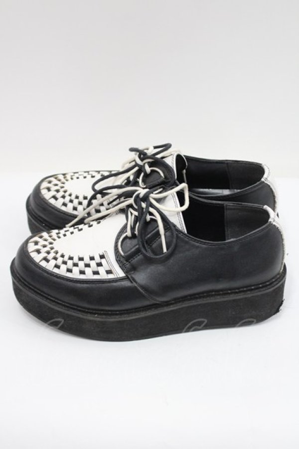 画像2: YOSUKE / ラバーソール 約24CM 黒Ｘ白 I-26-02-15-123-PU-SH-SA-ZI (2)