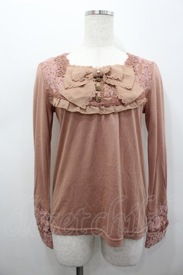 画像1: axes femme / BIGリボンインナーPO M アワピンク I-26-02-15-017-AX-TO-SA-ZI (1)