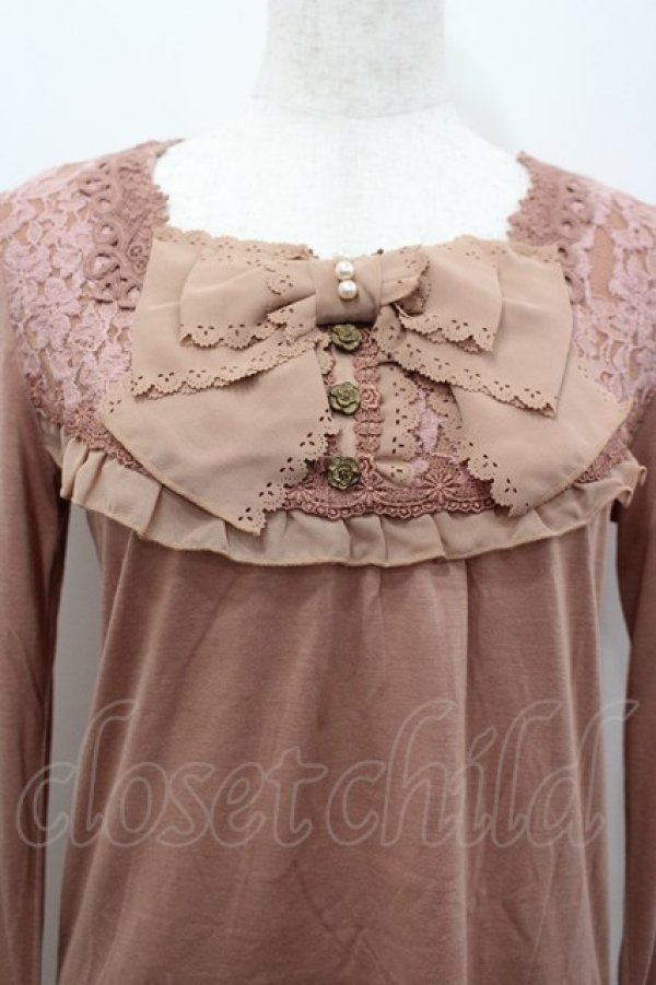 画像2: axes femme / BIGリボンインナーPO M アワピンク I-26-02-15-017-AX-TO-SA-ZI (2)