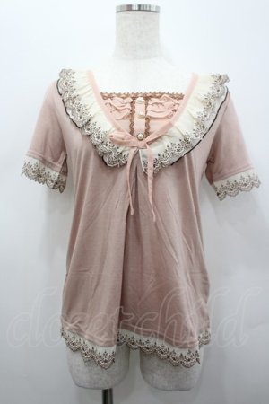 画像: axes femme / フリル使いブロッキングPO M アワピンク I-26-02-15-022-AX-TO-SA-ZI