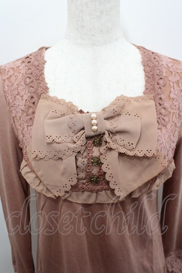 画像2: axes femme / BIGリボンインナーPO M アワピンク I-26-02-15-024-AX-TO-SA-ZI (2)