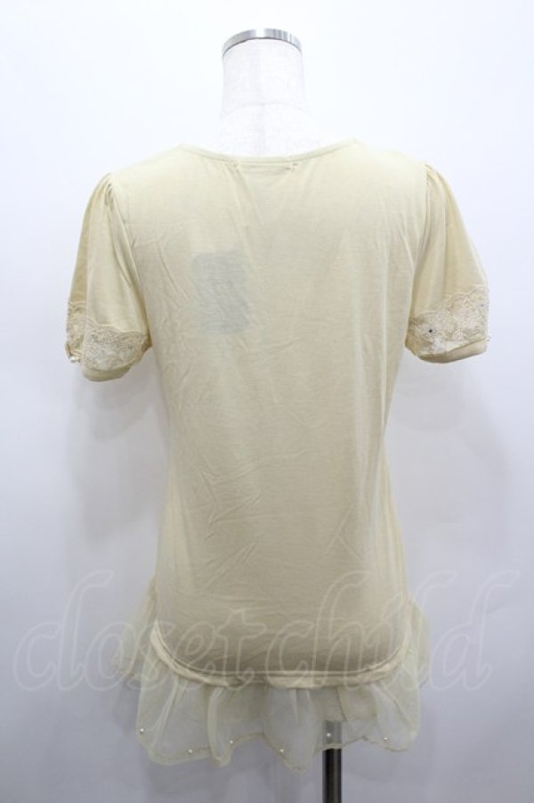 画像3: axes femme / 胸元モチーフインナープルオーバー M イエロー I-26-02-15-027-AX-TO-SA-ZI (3)