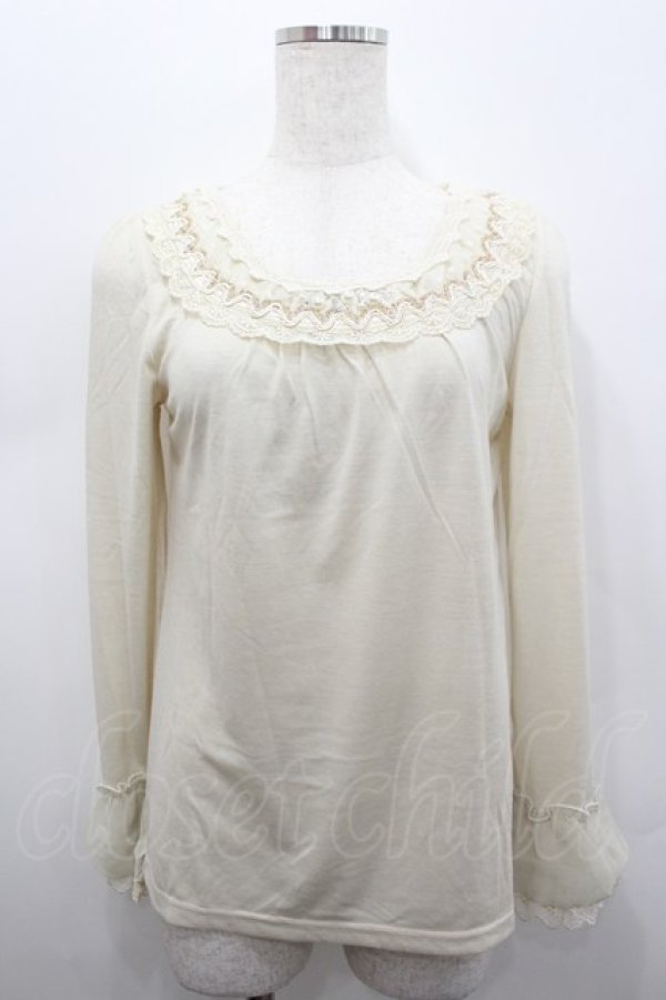 画像1: axes femme / 袖口ブラウスディテールインナーPO M キナリ I-26-02-15-028-AX-TO-SA-ZI (1)