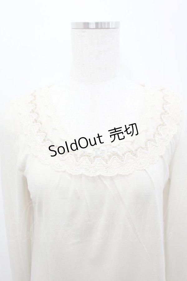 画像2: axes femme / 袖口ブラウスディテールインナーPO M キナリ I-26-02-15-028-AX-TO-SA-ZI (2)