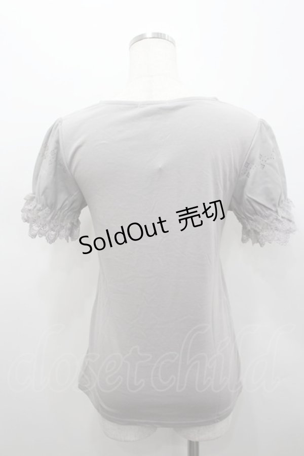 画像3: axes femme / デザイン袖半袖インナーPO M グレー I-26-02-15-030-AX-TO-SA-ZI (3)