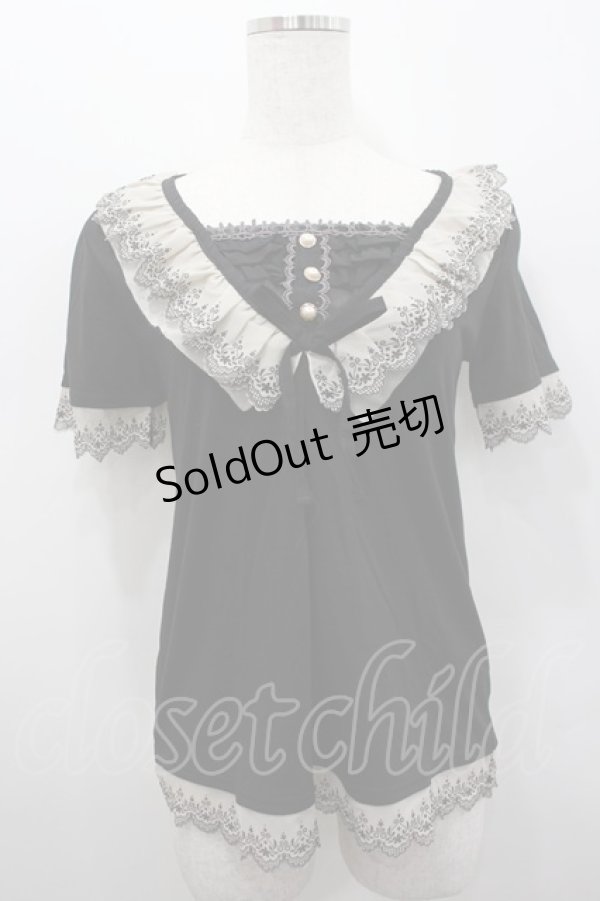 画像1: axes femme / フリル使いブロッキングPO M クロ I-26-02-15-031-AX-TO-SA-ZI (1)