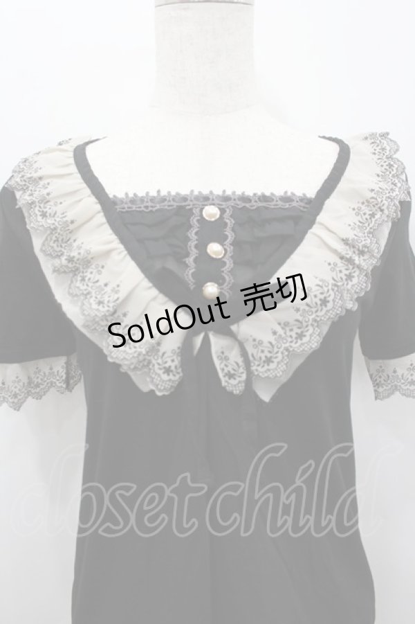 画像2: axes femme / フリル使いブロッキングPO M クロ I-26-02-15-031-AX-TO-SA-ZI (2)