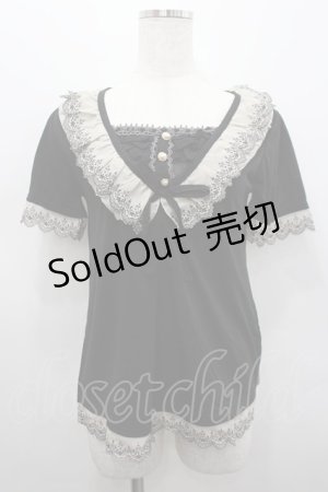 画像: axes femme / フリル使いブロッキングPO M クロ I-26-02-15-032-AX-TO-SA-ZI