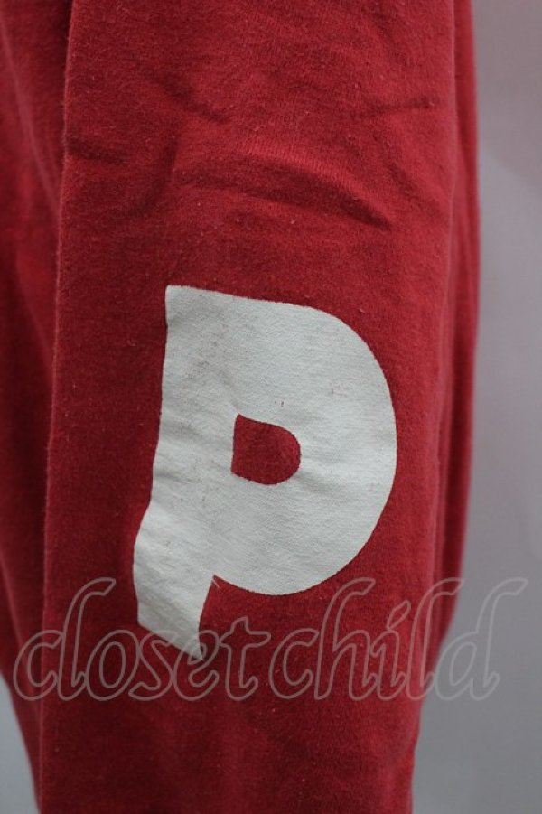 画像2: PINK HOUSE / ゴシック体ロゴptプルオーバー  レッド I-26-02-18-033-LO-TO-SA-ZI (2)