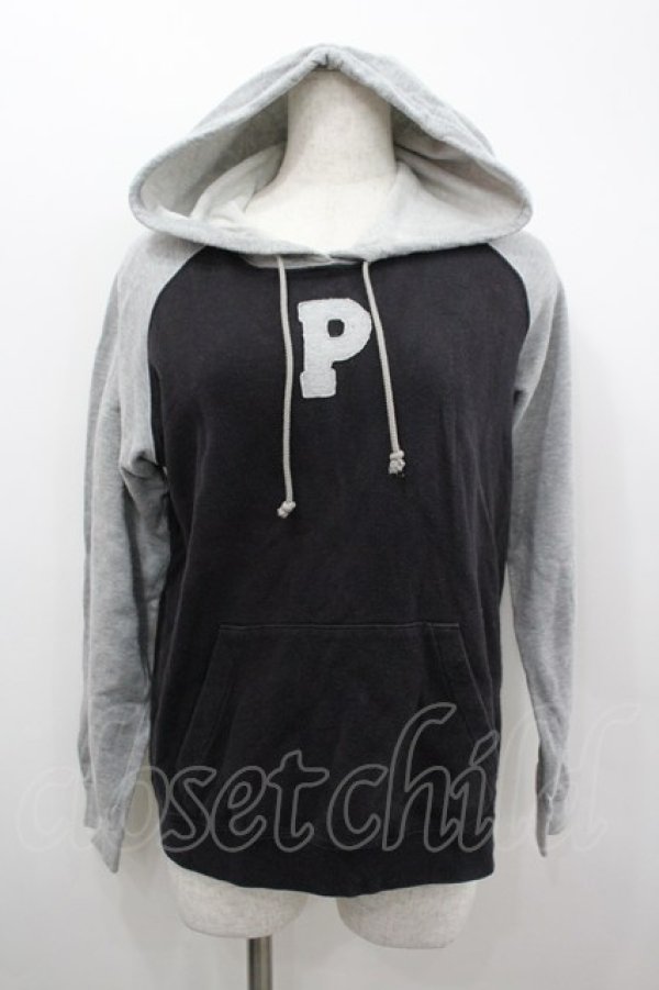画像1: PINK HOUSE / アップリケラグランスリーブフーディ M グレー×ブラック I-26-02-18-034-LO-TO-SA-ZI (1)