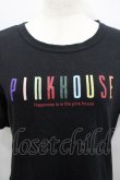 画像2: PINK HOUSE / カラフルロゴptTシャツ L ブラック I-26-02-18-036-LO-TS-SA-ZI (2)