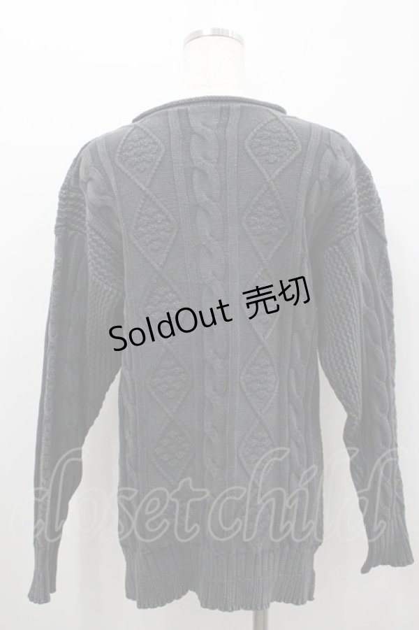 画像3: HYSTERIC GLAMOUR / スカルケーブルニット F グレー I-26-02-18-042-PU-TO-TE-ZI (3)
