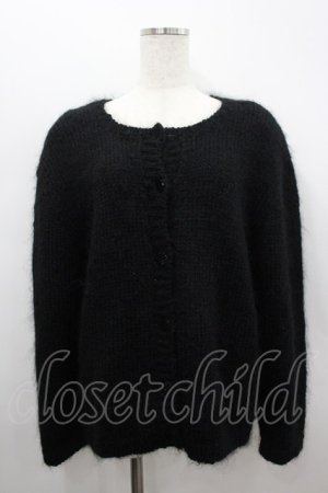 画像: PINK HOUSE / ニットカーディガン  ブラック I-26-02-18-046-LO-CO-SA-ZI