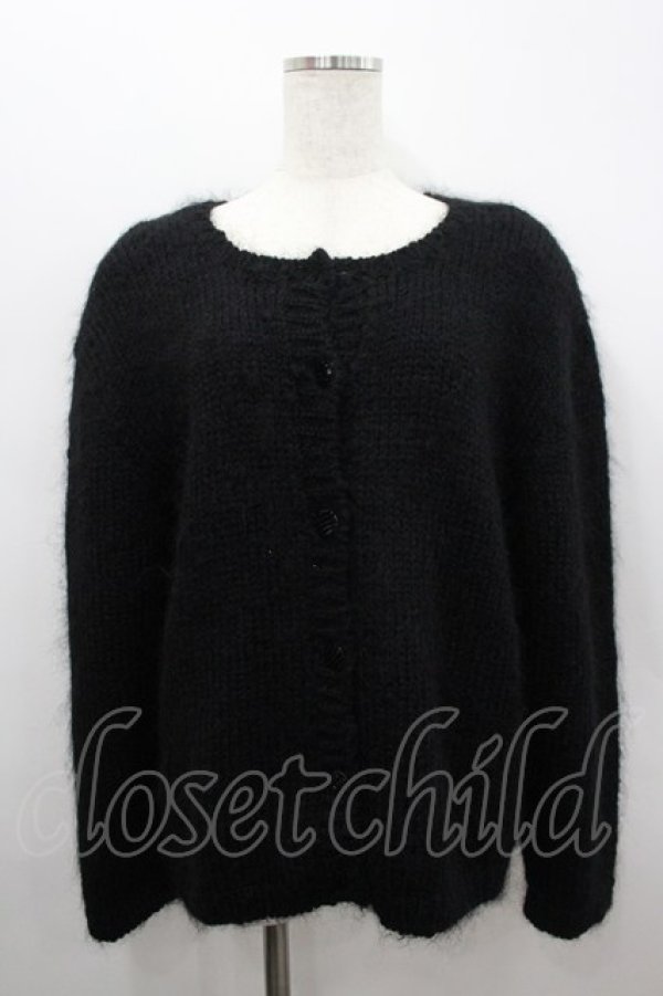 画像1: PINK HOUSE / ニットカーディガン  ブラック I-26-02-18-046-LO-CO-SA-ZI (1)