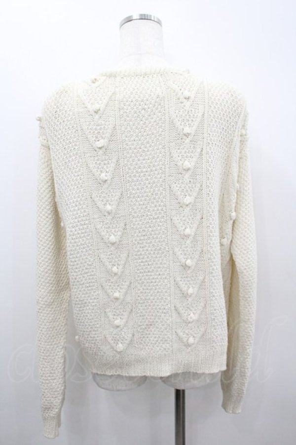 画像3: PINK HOUSE / 丸モチーフVネットニットカーディガン  キナリ I-26-02-18-047-LO-TO-SA-ZI (3)