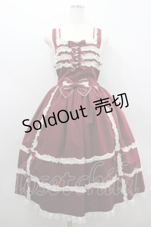 画像: metamorphose / 【プラスサイズ】両山レースジャンパースカート 2 エンジ I-26-02-18-049-ME-OP-SA-ZI