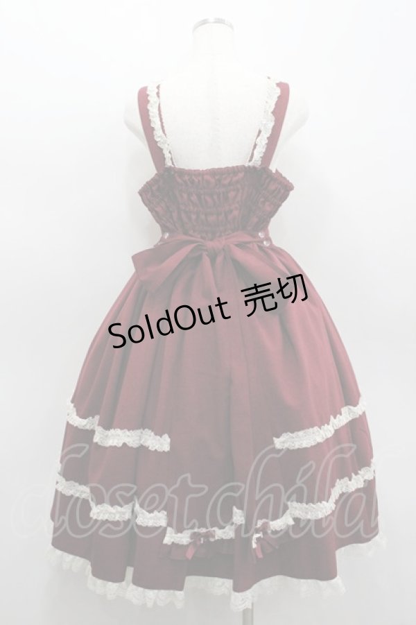 画像3: metamorphose / 【プラスサイズ】両山レースジャンパースカート 2 エンジ I-26-02-18-049-ME-OP-SA-ZI (3)