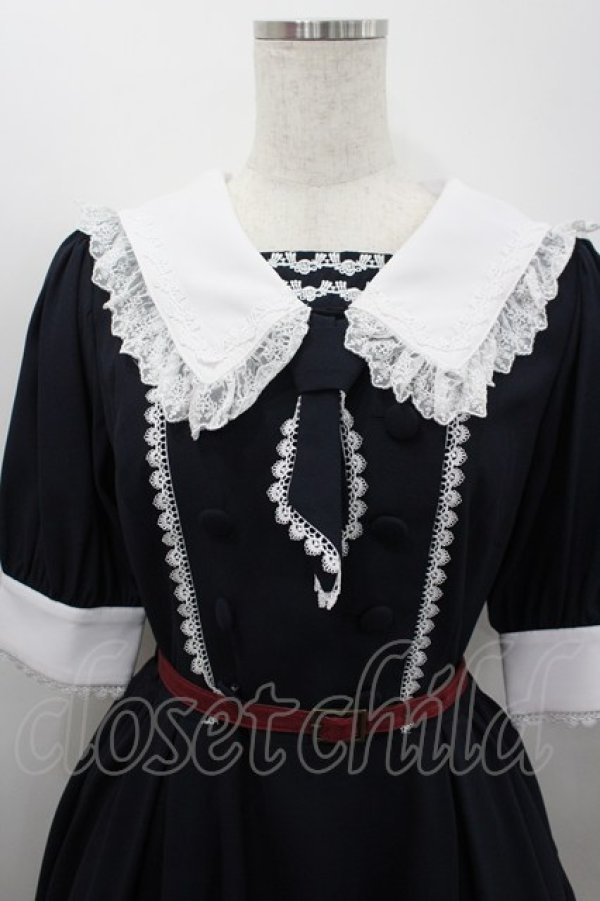 画像2: Vallee lys / Sailor Waltz Dress  ネイビー I-26-02-18-052-GO-OP-TE-ZI (2)
