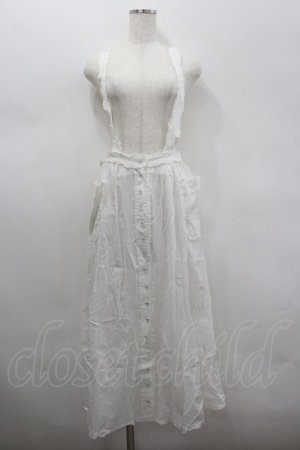 画像: PINK HOUSE / 縦ピンタックポケット付きサススカート  ホワイト I-26-02-18-056-LO-SK-SA-ZI