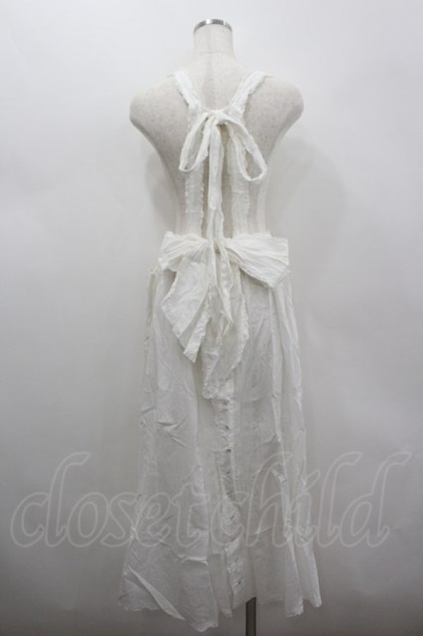 画像3: PINK HOUSE / 縦ピンタックポケット付きサススカート  ホワイト I-26-02-18-056-LO-SK-SA-ZI (3)