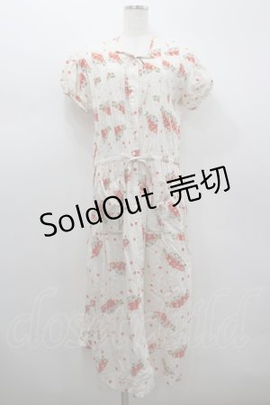 画像: PINK HOUSE / さくらんぼ籠pt半袖ワンピース  キナリ I-26-02-18-062-LO-OP-SA-ZI