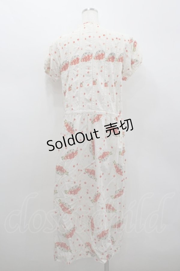画像3: PINK HOUSE / さくらんぼ籠pt半袖ワンピース  キナリ I-26-02-18-062-LO-OP-SA-ZI (3)