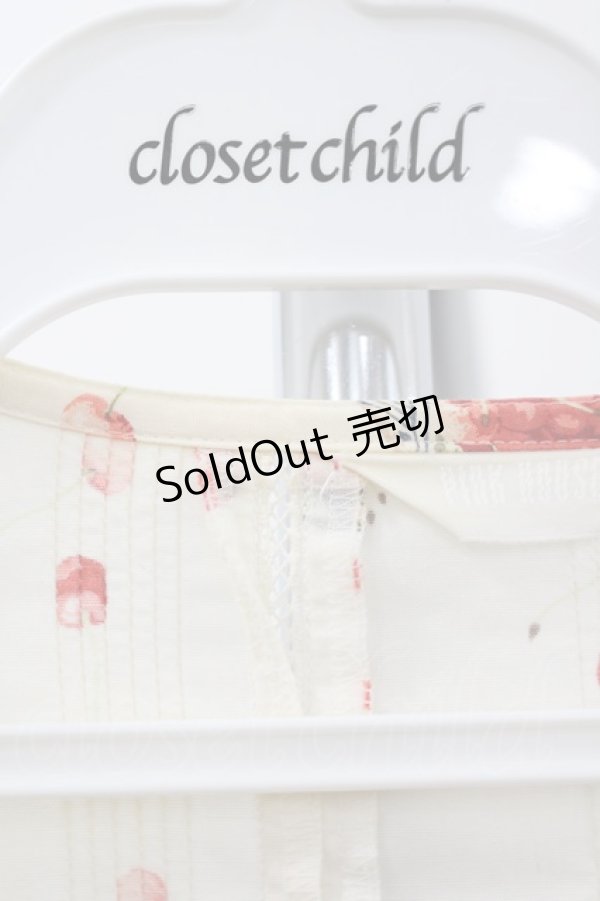 画像4: PINK HOUSE / さくらんぼ籠pt半袖ワンピース  キナリ I-26-02-18-062-LO-OP-SA-ZI (4)