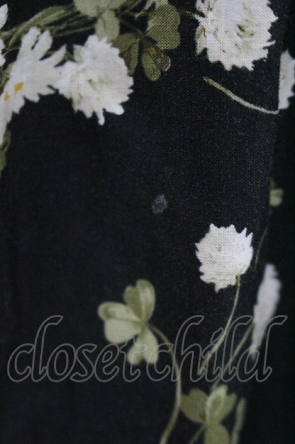 画像2: PINK HOUSE / マーガレットリースプリントミディワンピース  ブラック I-26-02-18-063-LO-OP-SA-ZI (2)