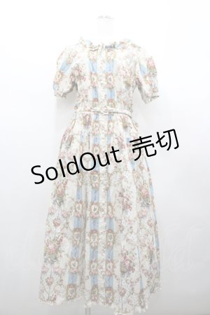 画像: PINK HOUSE / 壁紙模様プリントワンピース  キナリ I-26-02-18-064-LO-OP-SA-ZI