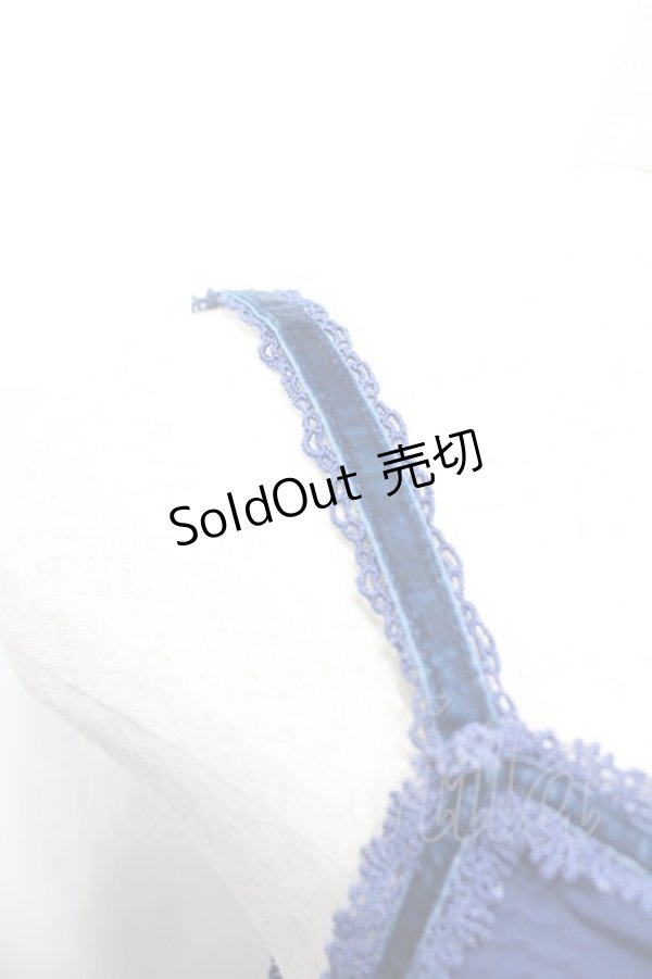 画像3: axes femme / プリーツシフォンキャミワンピース  青 I-26-02-18-066-AX-OP-SA-ZI (3)