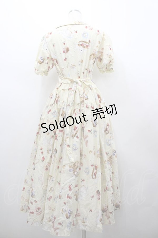 画像2: PINK HOUSE / スイーツスプリングバニープリントワンピース  クリームイエロー I-26-02-18-068-LO-OP-SA-ZI (2)