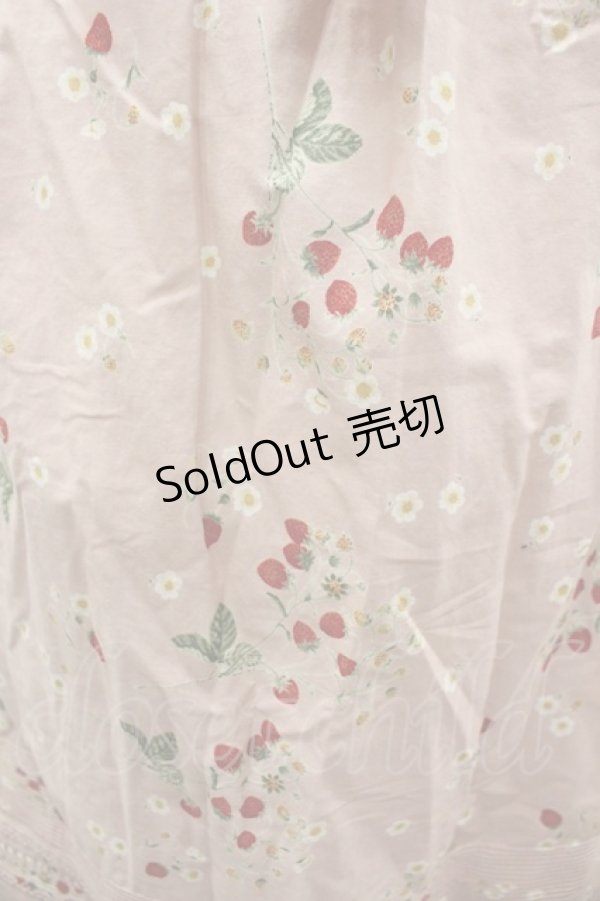 画像3: WONDERFUL WORLD / 苺ptレース襟重ね半袖ワンピース  ピンク I-26-02-18-070-LO-OP-SA-ZI (3)