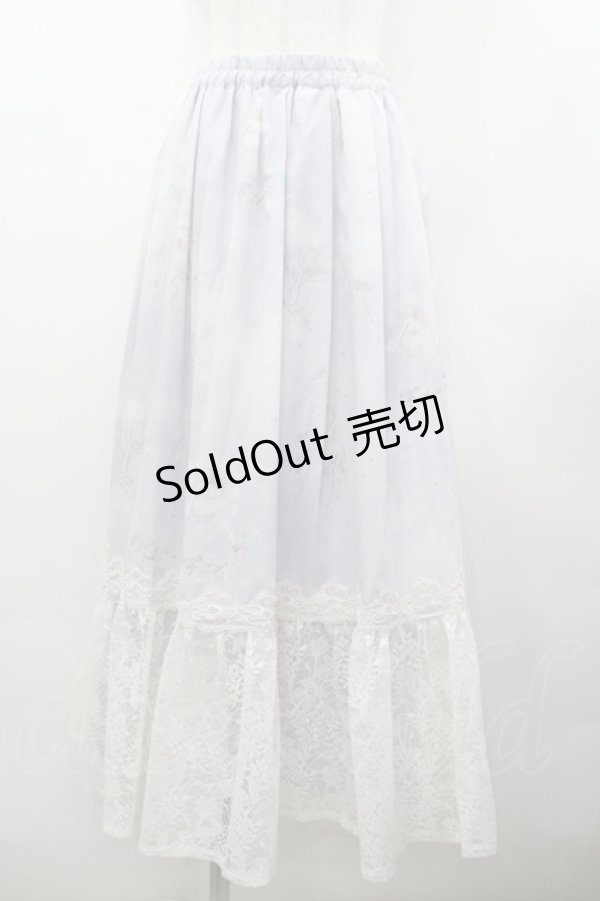 画像1: axes femme / メールエシエルプリントスカート  ラベンダー I-26-02-18-075-AX-SK-SA-ZI (1)