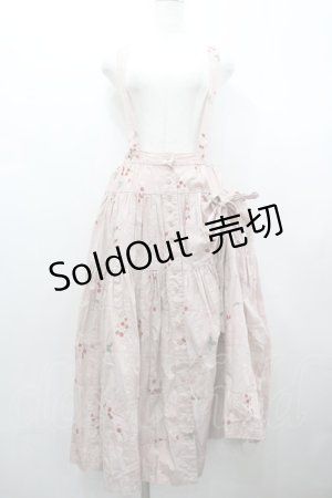 画像: WONDERFUL WORLD / 苺ptパッチワークサススカート  ピンク I-26-02-18-082-LO-SK-SA-ZI