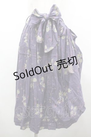 画像: WONDERFUL WORLD / すみれptサッシュリボン付きスカート  パープル I-26-02-18-085-LO-SK-SA-ZI