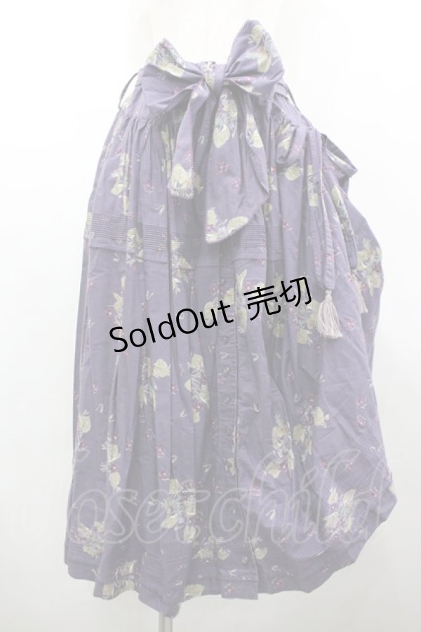 画像1: WONDERFUL WORLD / すみれptサッシュリボン付きスカート  パープル I-26-02-18-085-LO-SK-SA-ZI (1)