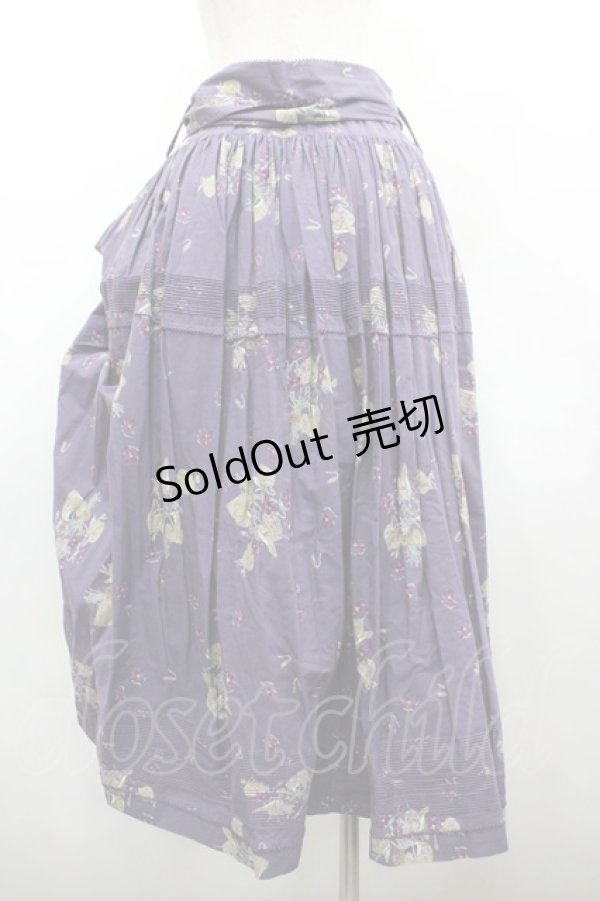 画像2: WONDERFUL WORLD / すみれptサッシュリボン付きスカート  パープル I-26-02-18-085-LO-SK-SA-ZI (2)