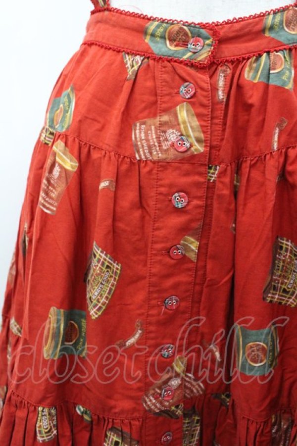 画像2: PINK HOUSE / タバコ缶ptサススカート  レッド I-26-02-18-088-LO-SK-SA-ZI (2)