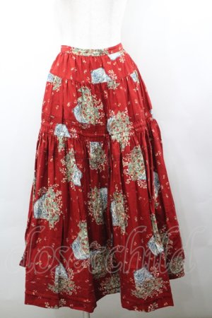 画像: KANEKO ISAO / 苺鉢植えptスカート  レッド I-26-02-18-089-EL-SK-SA-ZI