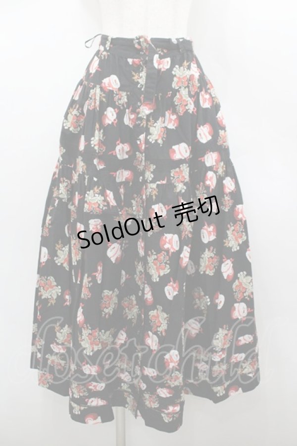 画像1: WONDERFUL WORLD / ジャム瓶スカート  ブラック I-26-02-18-094-LO-SK-SA-ZI (1)