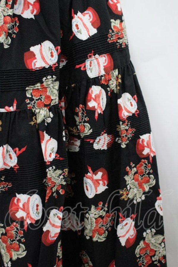 画像2: WONDERFUL WORLD / ジャム瓶スカート  ブラック I-26-02-18-094-LO-SK-SA-ZI (2)