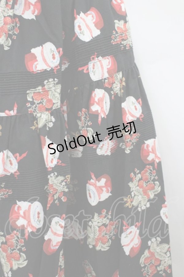 画像2: WONDERFUL WORLD / ジャム瓶スカート  ブラック I-26-02-18-094-LO-SK-SA-ZI (2)