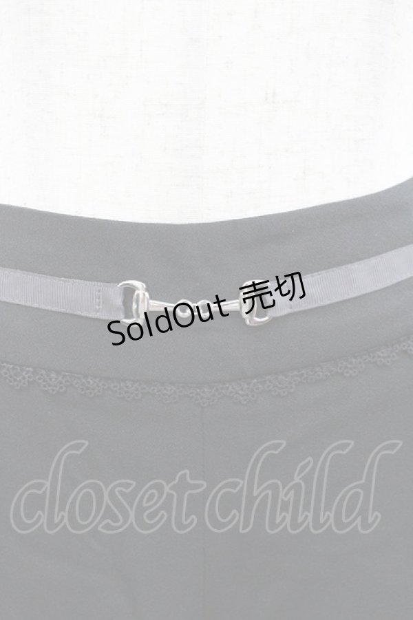 画像2: axes femme / ビット付き刺繍フレアパンツ M クロ I-26-02-18-095-AX-PA-SA-ZI (2)