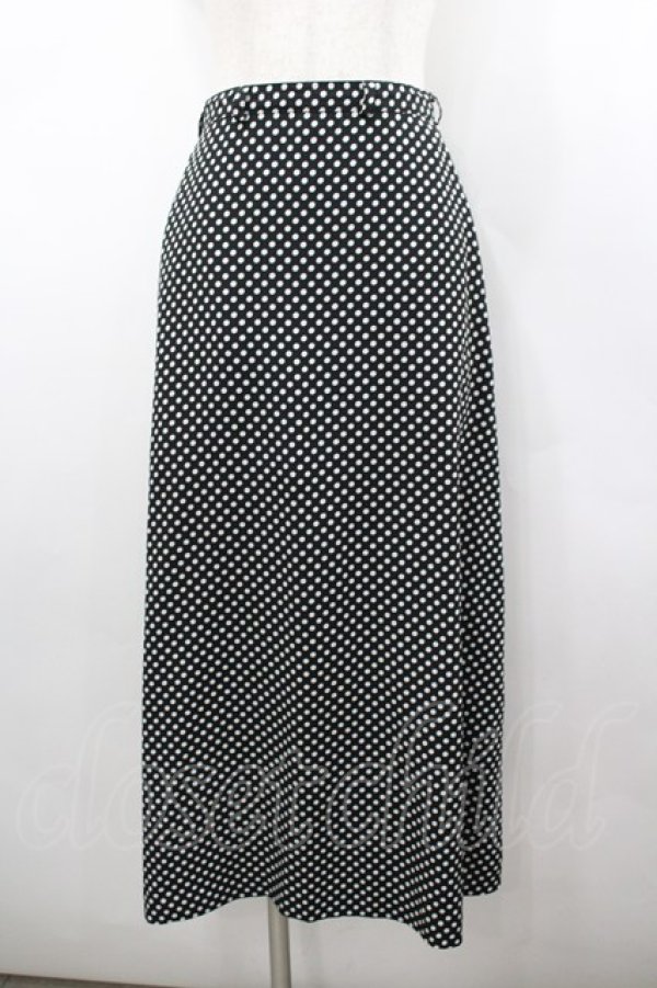 画像1: PINK HOUSE / ドットスカート  黒Ｘ白 I-26-02-18-096-LO-SK-SA-ZI (1)