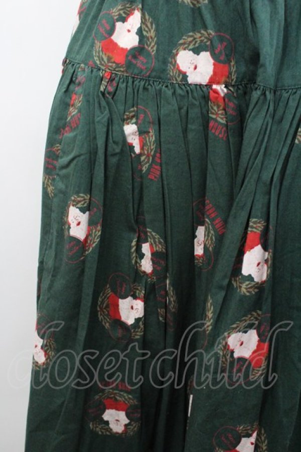 画像2: PINK HOUSE / サンタリースプリントスカート  緑 I-26-02-18-097-LO-SK-SA-ZI (2)