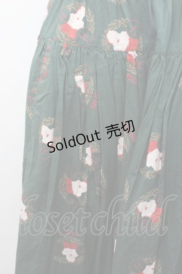 画像2: PINK HOUSE / サンタリースプリントスカート  緑 I-26-02-18-097-LO-SK-SA-ZI (2)