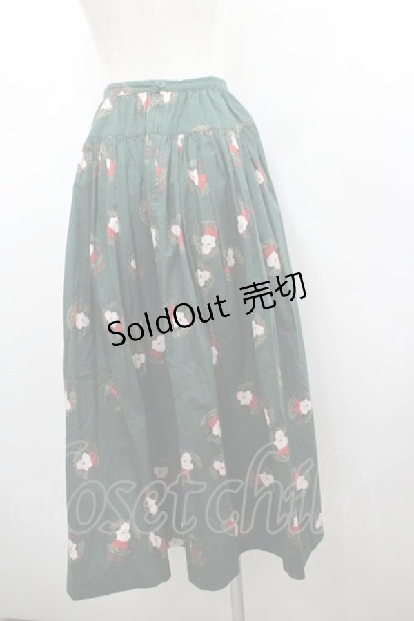 画像3: PINK HOUSE / サンタリースプリントスカート  緑 I-26-02-18-097-LO-SK-SA-ZI (3)