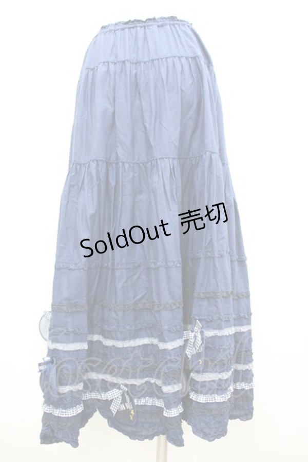 画像3: PINK HOUSE / オーナメントワッペンつきローンスカート  ネイビー I-26-02-18-101-LO-SK-SA-ZI (3)